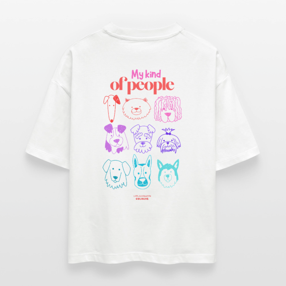 Freuen Boxy Shirt "my kind of people" - white