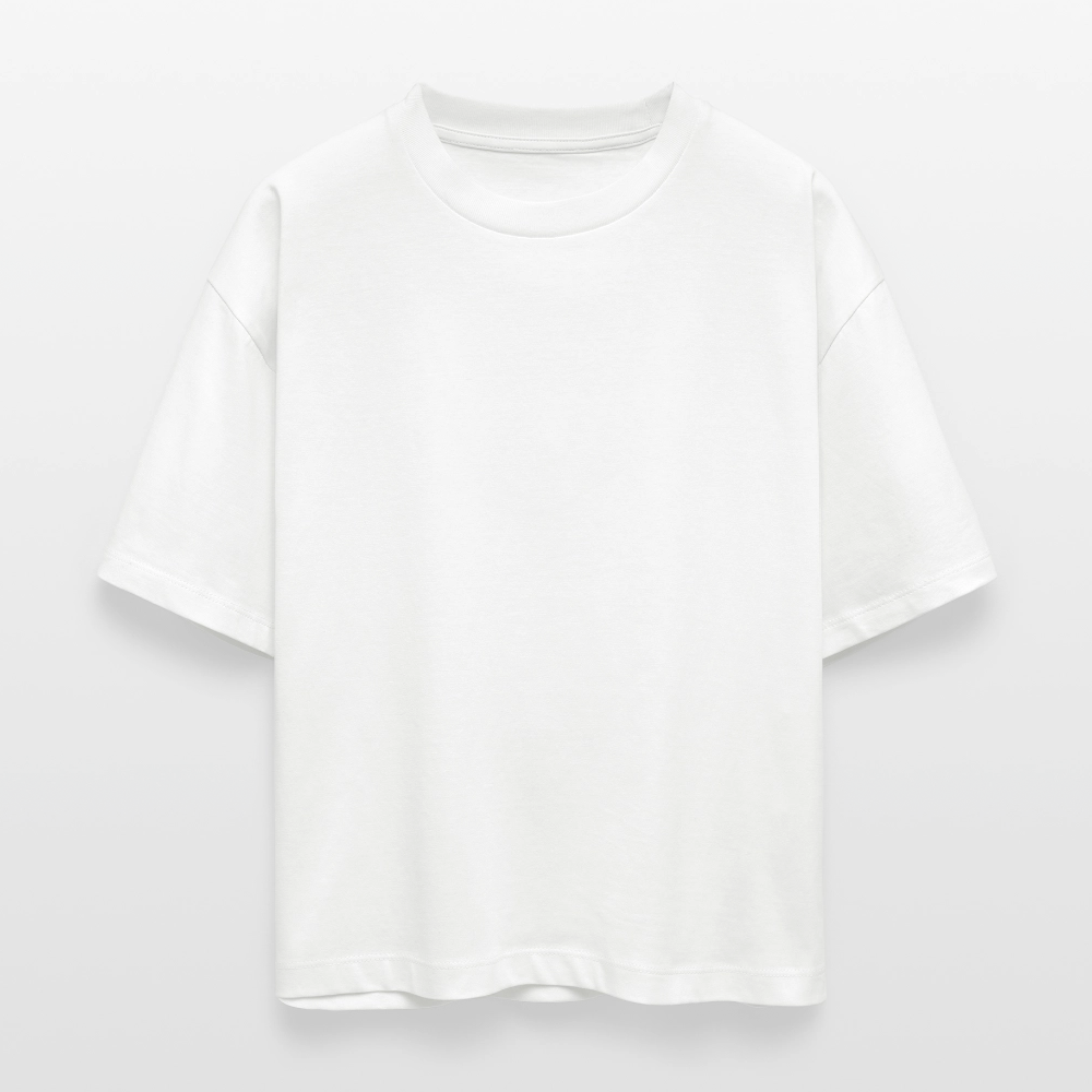 Frauen Boxy Shirt "Togehter we grow" - white