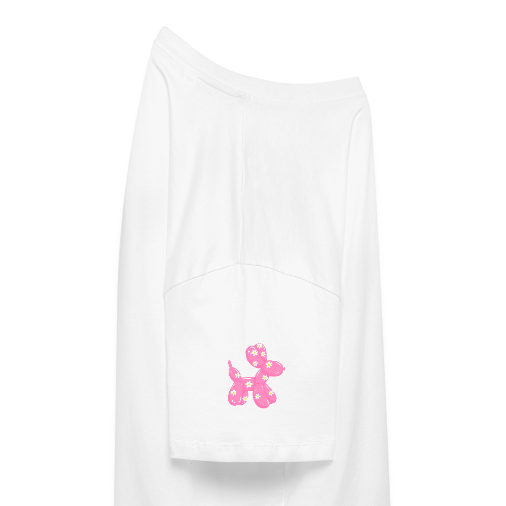 Frauen Boxy Shirt "Togehter we grow" - white
