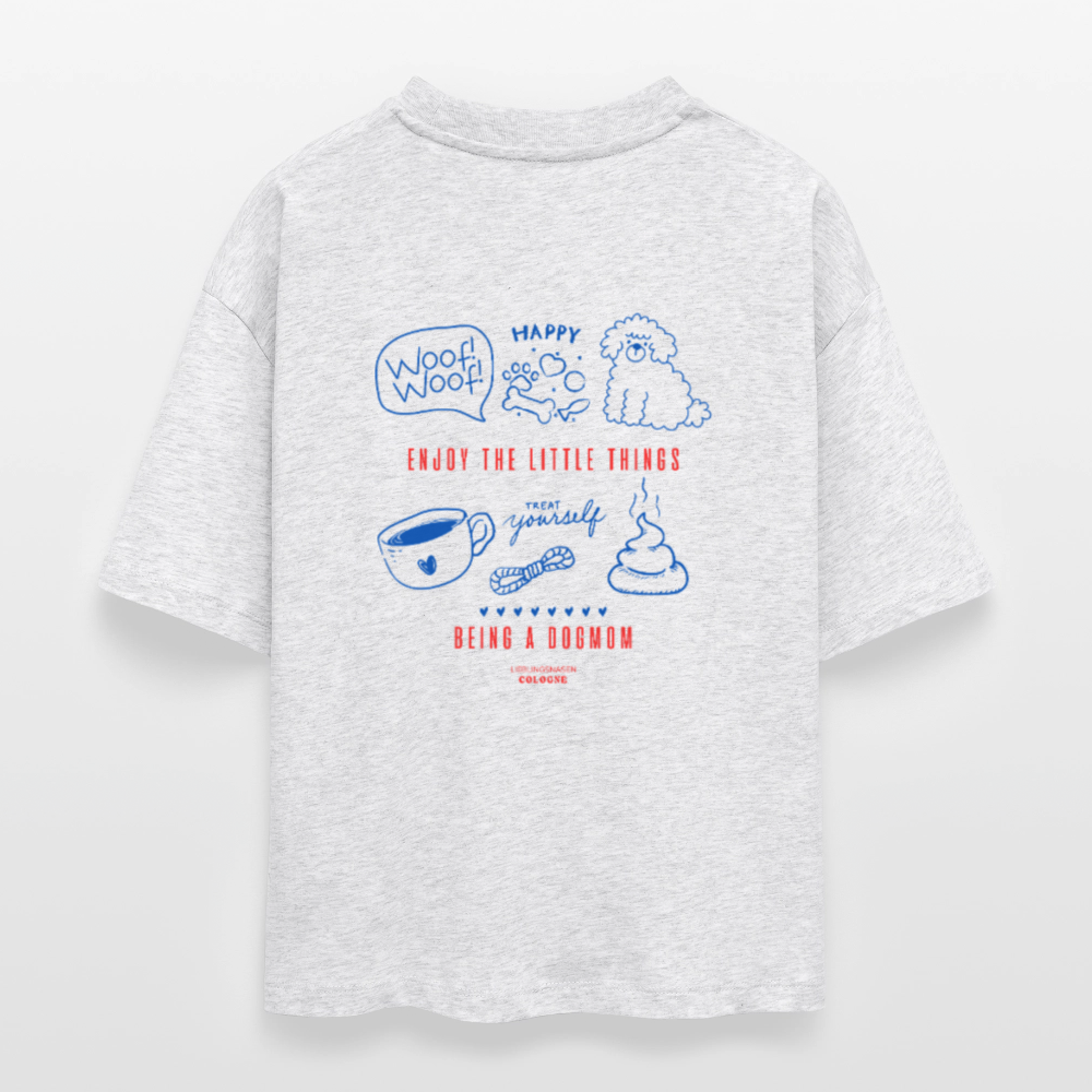 Frauen Boxy Shirt "Enjoy the little things" - heather white
